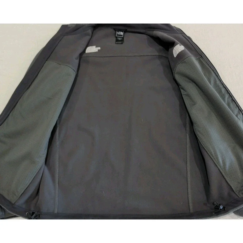 The North Face Gray Full Zip Fleece Jacket Men's Size Large